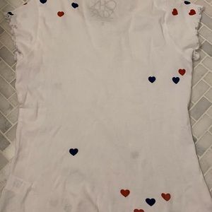 White Ruffled Edged T-Shirt